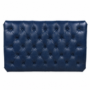 Chesterfield Blue Leather Coffee Table-Dovetailed &amp; Doublestitched