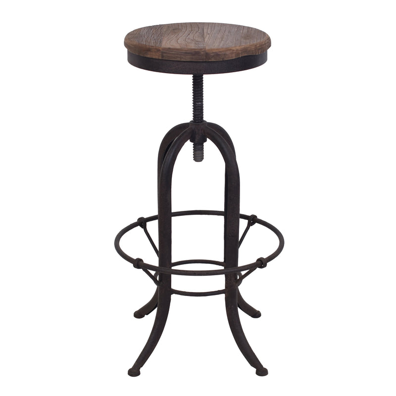Chicago Adjustable Barstool-Dovetailed &amp; Doublestitched