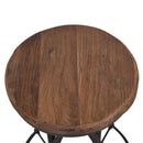 Chicago Recycled Timber Adjustable Barstool-Dovetailed &amp; Doublestitched