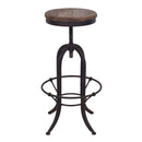Chicago Recycled Timber Adjustable Barstool-Dovetailed &amp; Doublestitched
