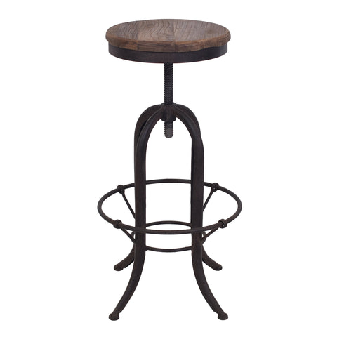 Chicago Recycled Timber Adjustable Barstool
