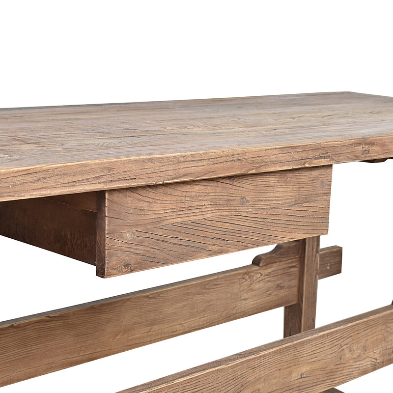 Chicago Work Bench Console-Dovetailed &amp; Doublestitched