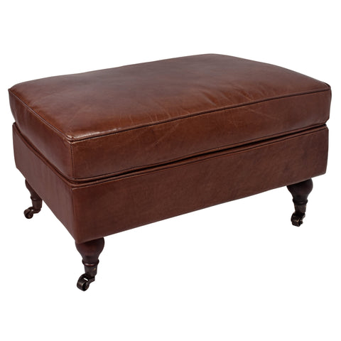 Chiswick Vintage Leather Ottoman