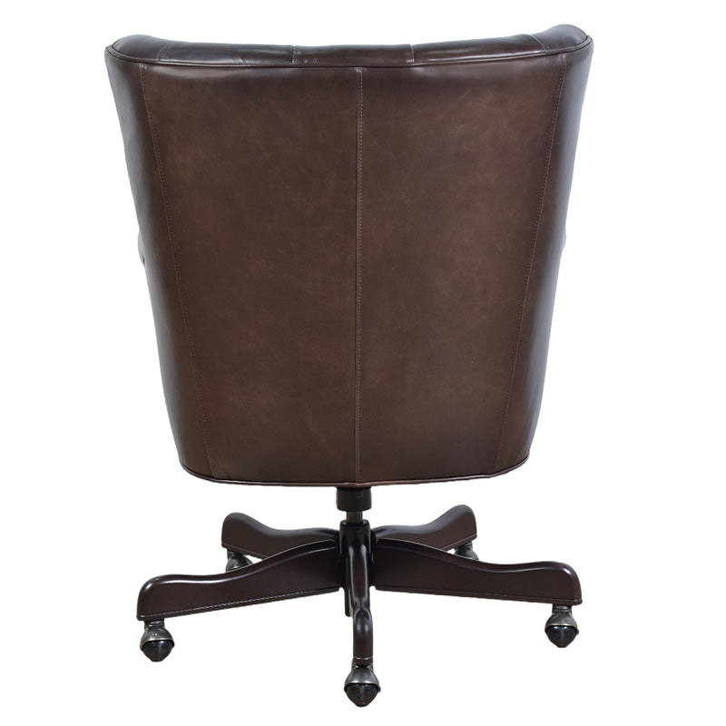 Churchill Leather Desk Chair-Dovetailed &amp; Doublestitched