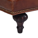 Churchill Vintage Leather 3 Seater Sofa-Dovetailed &amp; Doublestitched