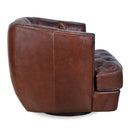 Churchill Vintage Leather Swivel Chair-Dovetailed &amp; Doublestitched