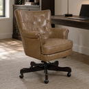 Churchill Nutmeg Brown Leather Desk Chair