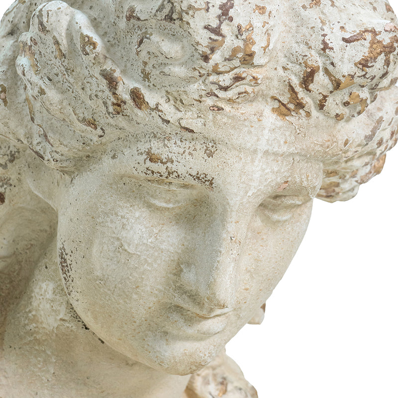 Classic Magnesium Female Bust Statue-Dovetailed &amp; Doublestitched