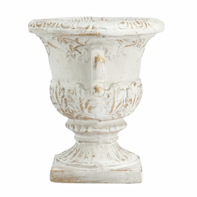 Classical White Urn Planter-Dovetailed &amp; Doublestitched