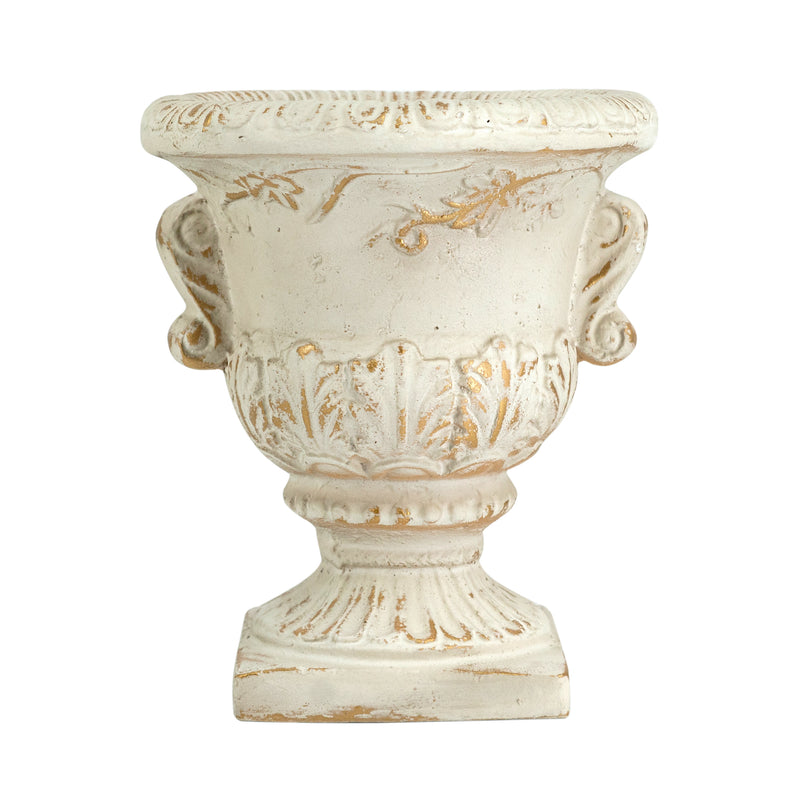 Classical White Urn Planter-Dovetailed &amp; Doublestitched