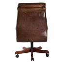 Columbus Vintage Leather Chesterfield Desk Chair-Dovetailed &amp; Doublestitched