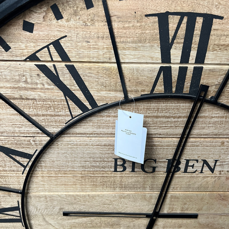 Majut Natural Wooden Clock