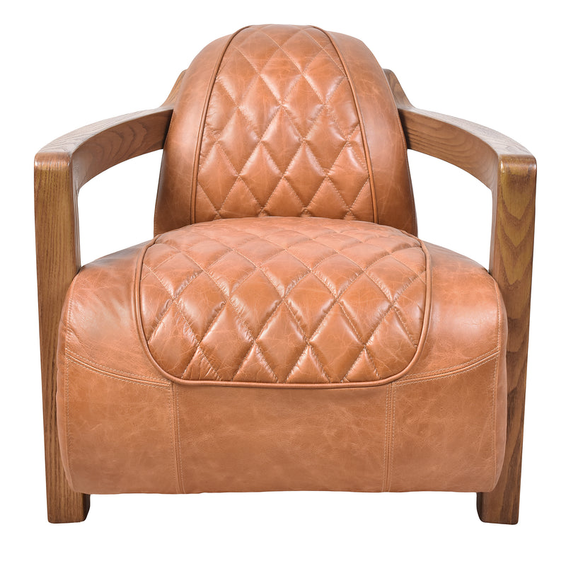 Concorde Chestnut Leather Armchair