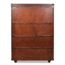 Callahan Vintage Leather Bar Cart