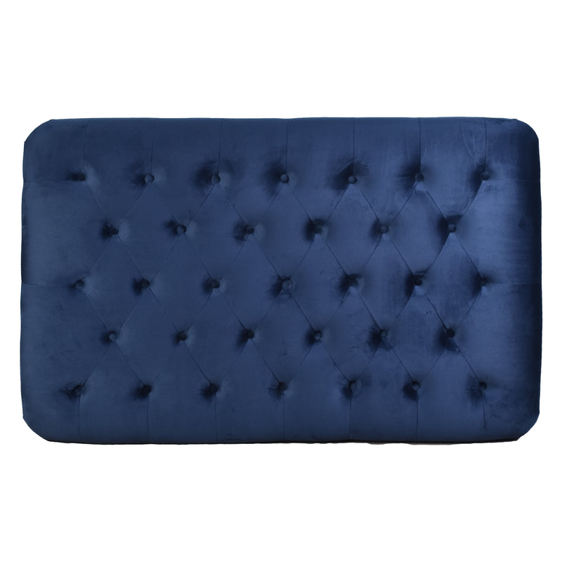 Libera Navy Blue Velvet Chesterfield Coffee Table