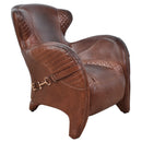 Stallion Vintage Leather Saddle Armchair
