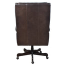 Laurel Dark Chocolate Leather Desk Chair