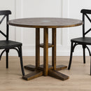 Dublin 120cm Round Dining Table-Dovetailed &amp; Doublestitched