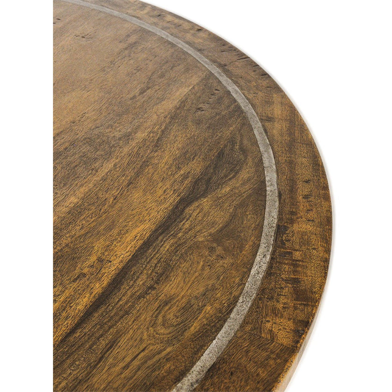 Dublin 120cm Round Dining Table-Dovetailed &amp; Doublestitched