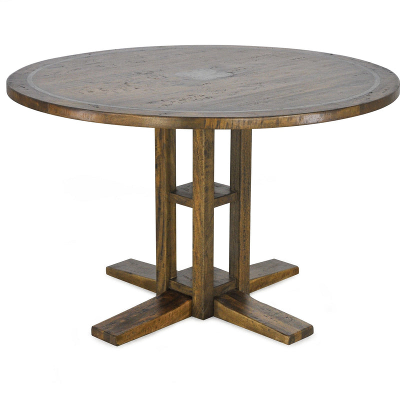 Dublin 120cm Round Dining Table-Dovetailed &amp; Doublestitched