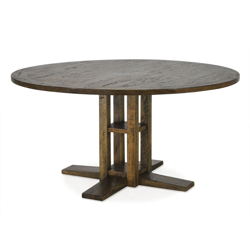 Dublin 152cm Round Dining Table-Dovetailed &amp; Doublestitched