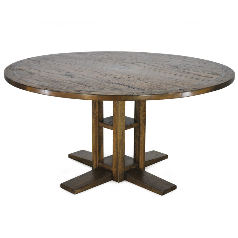 Dublin 152cm Round Dining Table-Dovetailed &amp; Doublestitched