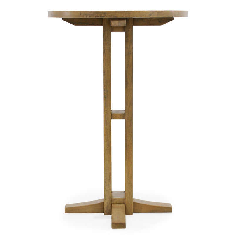 Dublin Round Bar Table W/Vanburg Base in Bosquet-Dovetailed &amp; Doublestitched