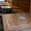 Dublin Square Timber Table Top-Dovetailed &amp; Doublestitched