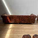 GG Leather Chesterfield 4 Seater Sofa