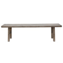 Elba 180 Grey Dining Bench-Dovetailed &amp; Doublestitched
