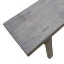 Elba 180 Grey Dining Bench-Dovetailed &amp; Doublestitched