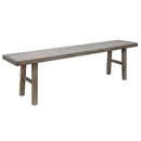 Elba 180 Grey Dining Bench-Dovetailed &amp; Doublestitched