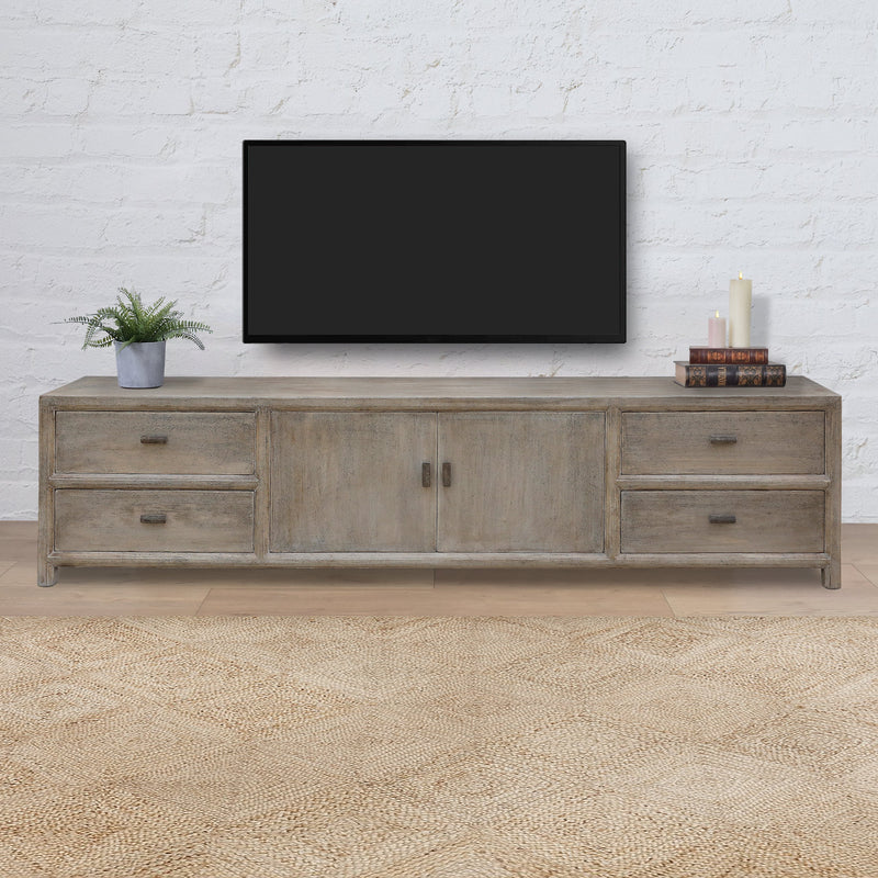 Elba Entertainment Unit-Dovetailed &amp; Doublestitched