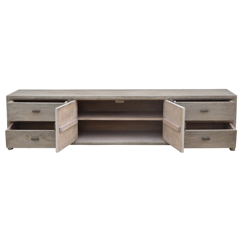 Elba Entertainment Unit-Dovetailed &amp; Doublestitched