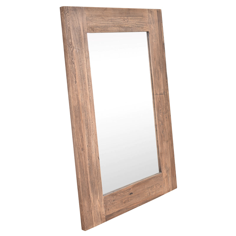 Elton Recycled Elm Timber Floor Mirror 150cm-Dovetailed &amp; Doublestitched