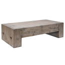Emry Block Coffee Table-Dovetailed &amp; Doublestitched