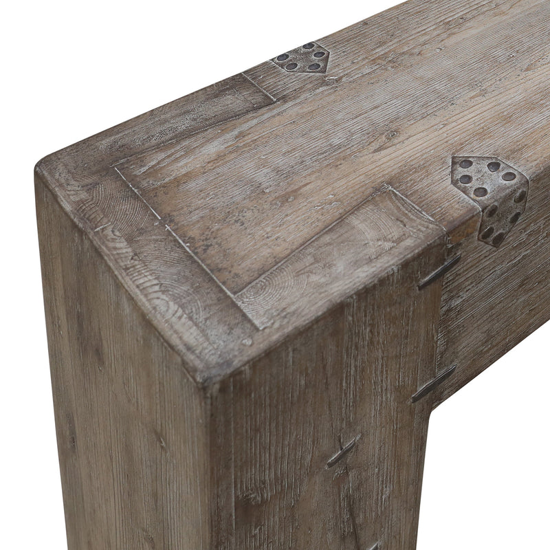 Emry Block Console-Dovetailed &amp; Doublestitched