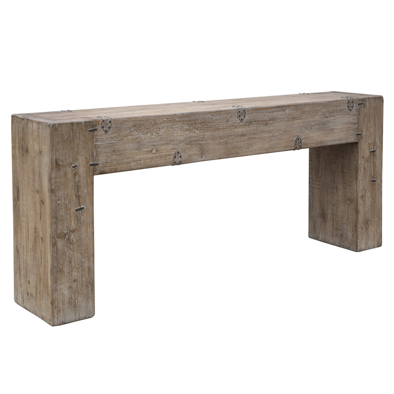 Emry Block Console-Dovetailed &amp; Doublestitched