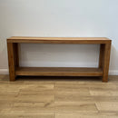 Avoca Console with Rattan Sides in Light Tobacco