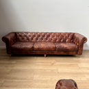 GG Leather Chesterfield 4 Seater Sofa