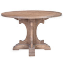 Farm House 120cm Recycled Timber Round Dining Table-Dovetailed &amp; Doublestitched