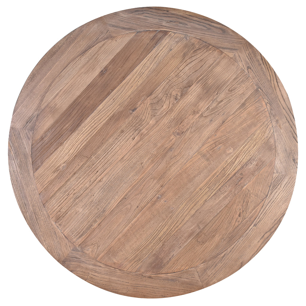 Timber Rounds Tabletop Farm House 120cm Recycled Timber Round Dining Table