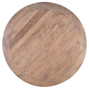 Farm House 120cm Recycled Timber Round Dining Table-Dovetailed &amp; Doublestitched