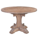 Farm House 120cm Recycled Timber Round Dining Table-Dovetailed &amp; Doublestitched