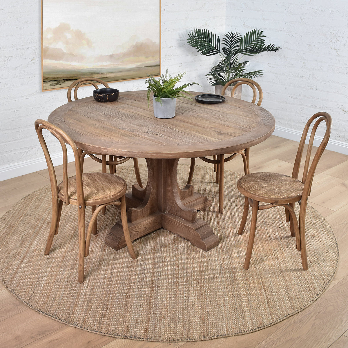 Farmhouse Round Dining Table Shop Rustic Furniture Online