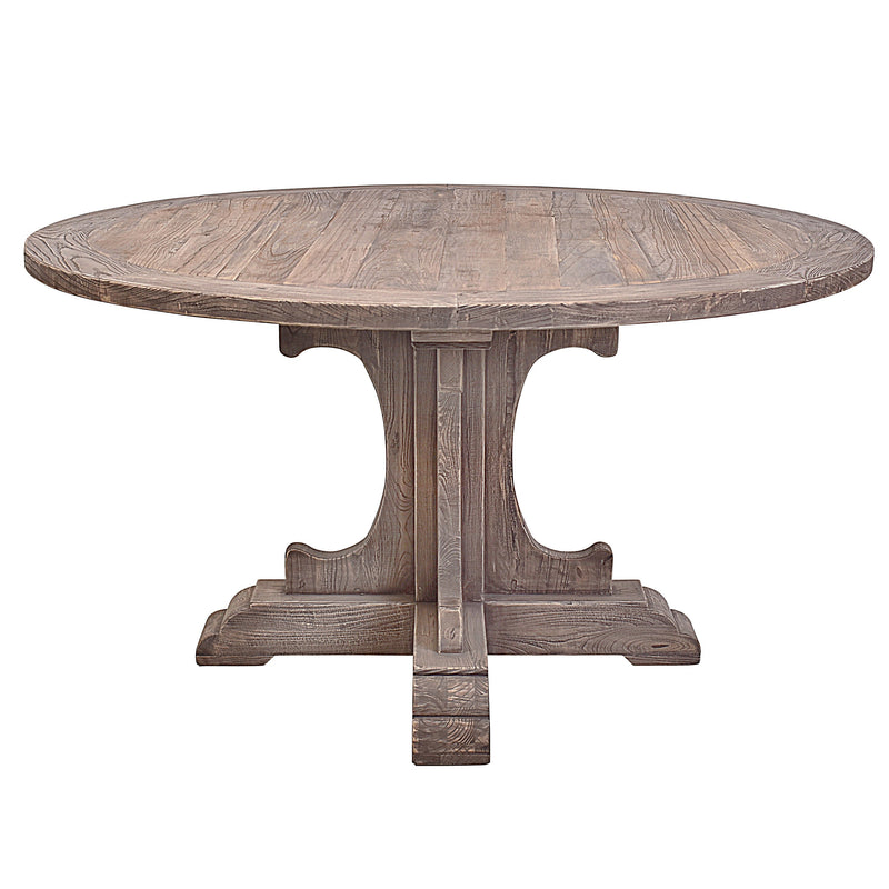 Farm House 140cm Round Dining Table-Dovetailed &amp; Doublestitched