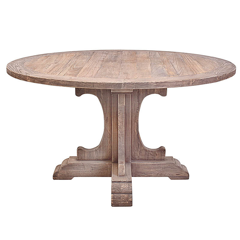 Farm House 140cm Round Dining Table-Dovetailed &amp; Doublestitched