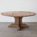 Farm House 180cm Recycled Timber Round Dining Table-Dovetailed &amp; Doublestitched