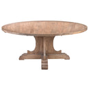 Farm House 180cm Recycled Timber Round Dining Table-Dovetailed &amp; Doublestitched