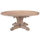 Farm House 180cm Recycled Timber Round Dining Table-Dovetailed &amp; Doublestitched
